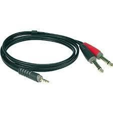 Klotz AY5 3mtr Mini jack - 2x Mono jack 3Mtr