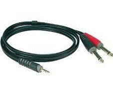 Klotz AY5 3mtr Mini jack - 2x Mono jack 3Mtr
