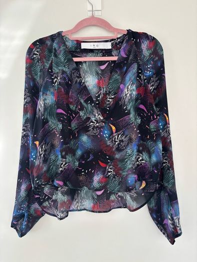 IRO long sleeve silk top