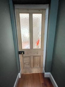 Antique pine interior door