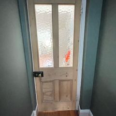 Antique pine interior door