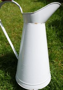 Vintage Enamel Water Pitcher