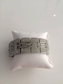 Outstanding Mens Bracelet Silver 925 Plated