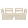 Garden 2-Seater Pallet Sofa Impregnated Spruce Wood Image 6