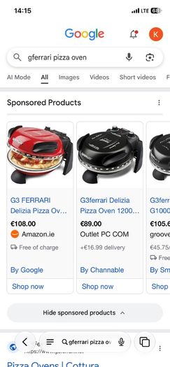 pizza oven gferrari