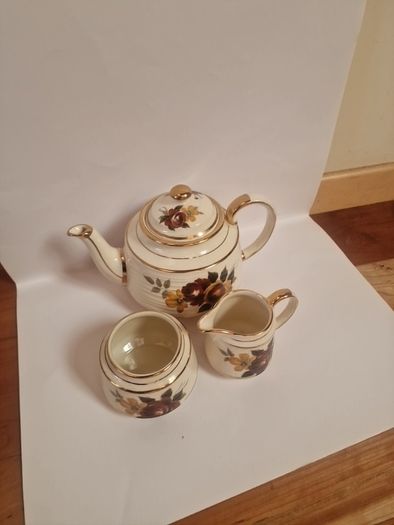 Rare Vintage Sadler Irish Market Tea Set Bilingual Gaeilge Stamp