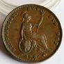 1830 FARTHING George IV English Copper Image 2