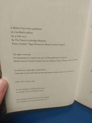 A Bittern Cry, Francis Ledwidge