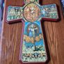 Unique Find Vintage Large Holy Trinity Cross. Religious. Image 2