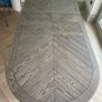 Monroe dark oak extendable dining table Image 8