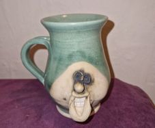 Irish Stoneware face mug