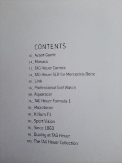 TagHeuer new hardback catalogue 2006/2007