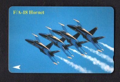 1994 Singapore Dollar10 Fa 18 Hornet Airplane (GPT - Magnetic) Call card/ Phone card Used
