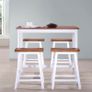 Bar Table and Stool Set 5 Pieces Solid Wood Image 10