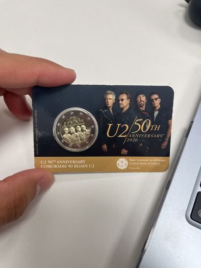 U2 coin - today in Dublin