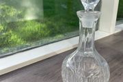 Large Heavy Crystal Glass Decanter and Stopper , 35cm 1.63kg