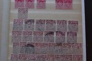 A huge collection of used George V stamps in the stock book.