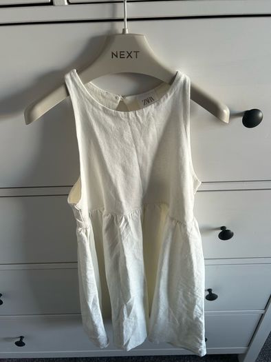 7y Zara cream dress BNWT