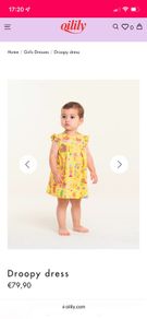 Oilily droopy dress age 8 like new!