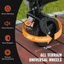 Collapsible Folding Wagon, 220 L Beach Wagon Cart with All-Terrain Wheels, Heavy Duty Folding Wagon Cart Max 330 lbs with Drink Holders, Sports Wagon for Camping, Shopping, Garden Image 6