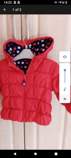 baby padded jacket aged 18-24 mts