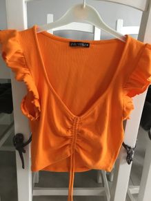 Ladies Zara Orange top. Size M/ 12