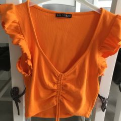 Ladies Zara Orange top. Size M/ 12