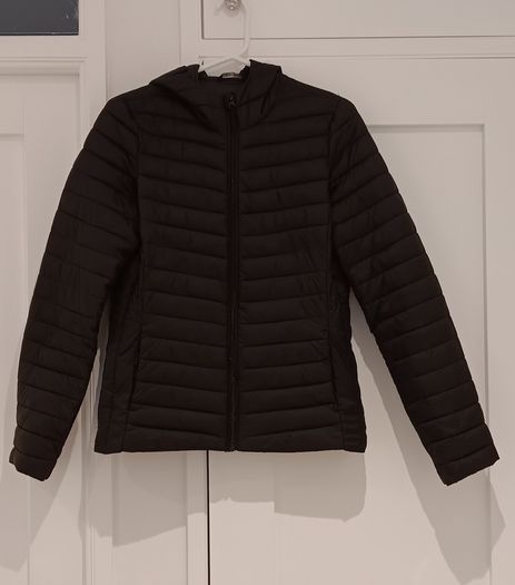 Fitted Black Puffa Jacket
