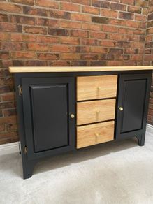 Refurbished solid wood sideboard