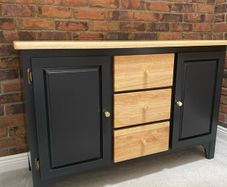 Refurbished solid wood sideboard