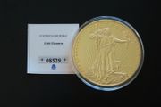 24K Gold Layered Giant (110 grams) Commemorative Replica 2012 of Gold Double Eagle 1933