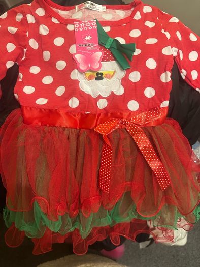 Girls Santa  dress