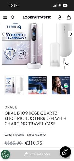 Oral-B iO9 Electric Toothbrush Brand New