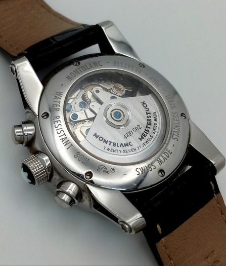 A Montblanc Meisterstuck Automatic Chronograph Gents Watch
