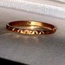 Vintage Hallmarked 9k Yellow Gold Geometric Ring Image 7