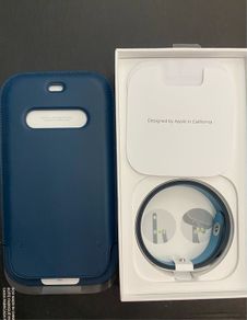 Apple IPhone 11 12 13 14 Pro Leather sleeve cover case with MagSafe original