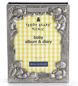 Royal Selangor Pewter Baby Album & Diary