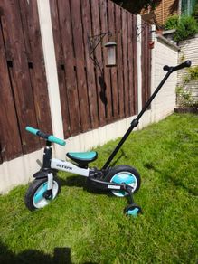 Toddler Bike with Stabilizers and push handle