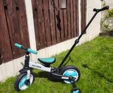 Toddler Bike with Stabilizers and push handle