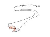 Personalised photo Joining Hearts Pendant with Chain