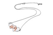 Personalised photo Joining Hearts Pendant with Chain