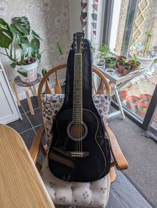 Left Handed Koda Acoustic Guitar Black