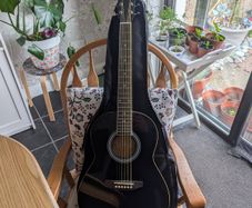 Left Handed Koda Acoustic Guitar Black