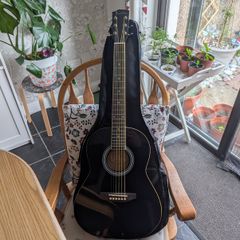 Left Handed Koda Acoustic Guitar Black