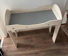 Wooden Kids LEGO Activity Play Table with Base Mats Included (White)