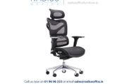 Dorsum Executive Ergonomic Full Mesh Office Chair with Headrest - Black