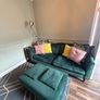 3 seater sofa & footstool Image 10