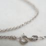 Vintage long Sterling Silver 925 Belcher Chain Necklace - Strong Circular Links length 24" - 2,8g Image 5