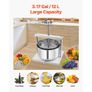 3.17 Gal/12L Fruit Wine Press, 2 Stainless Steel Barrels, Manual Juice Maker, Cider Apple Grape Tincture Honey Olive Oil Making Press Image 3