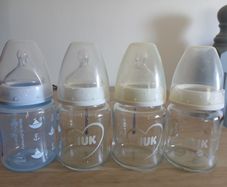 NUK Bottles Small x 4 + Teats 2 pack
